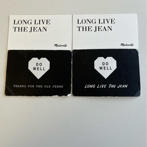 Madewell Denim - 4x Madewell Denim Recycling Gift Card